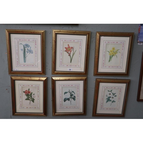 308 - Set of 6 botanical prints