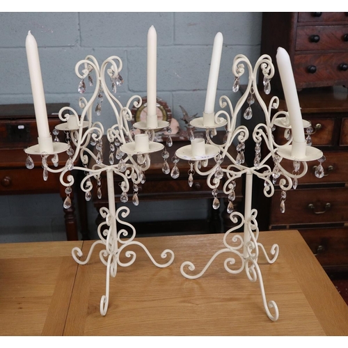 323 - Pair of candelabras - Approx height: 52cm