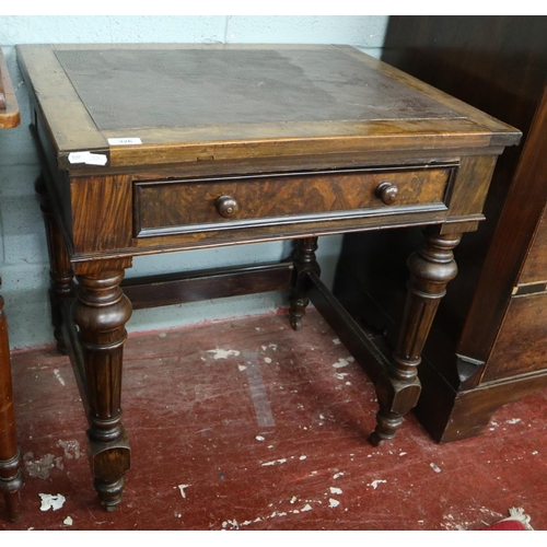 326 - Early Victorian writing table - W: 68cm D: 55cm H: 70cm