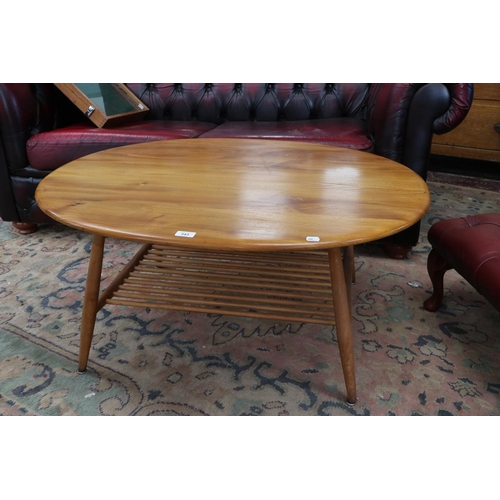 343 - Large Ercol blonde elm coffee table