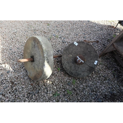 504 - 2 stone grinding wheels