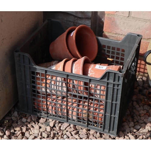 511 - Collection of small terracotta plant pots