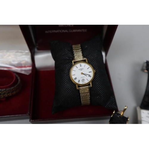 118 - Collection of ladies and gents Rotary watches