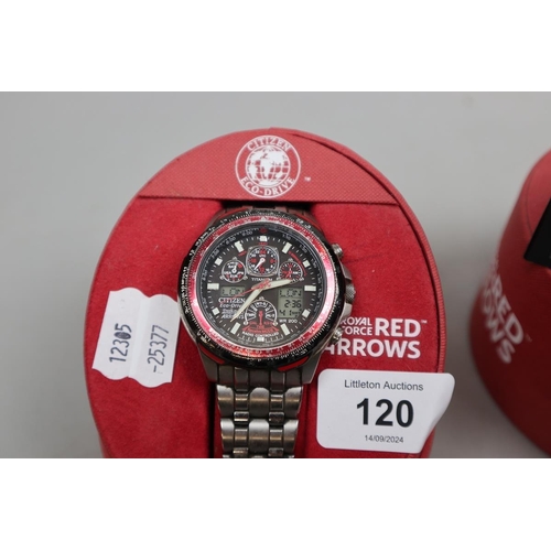 120 - Citizen Red Arrows watch in original box