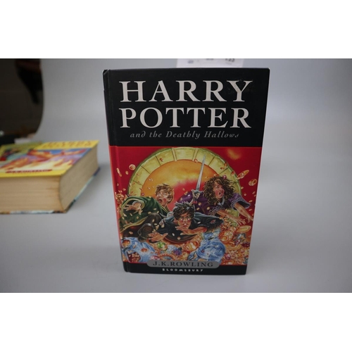 133 - 3 Harry Potter 1st edition books including The Half Blood Prince with type error