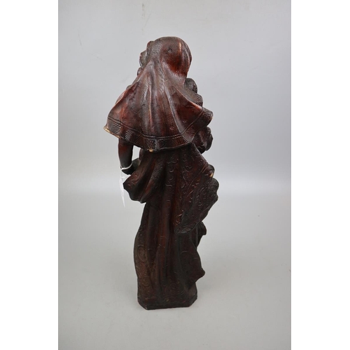 158 - Madonna and child figurine - Approx height: 51cm