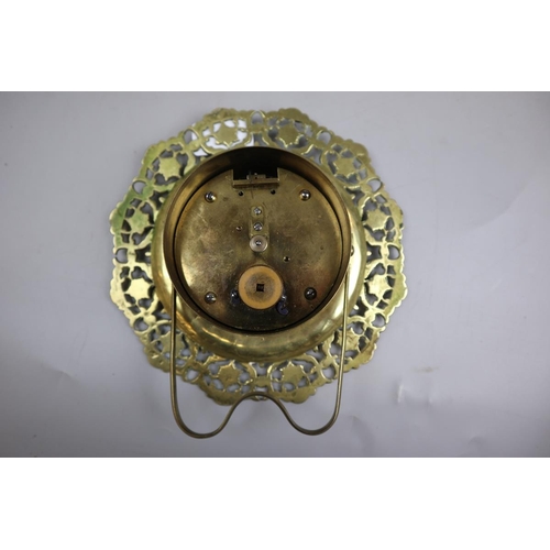 162 - Brass easel clock