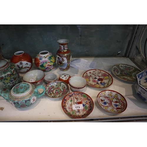 173 - Collection of Oriental china