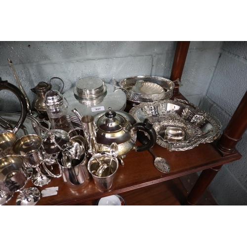 227 - Collection of silver plate