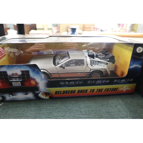 232 - Back to the Future model Delorean together with Facel Vega HK500