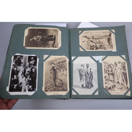 234 - Well populated postcard album