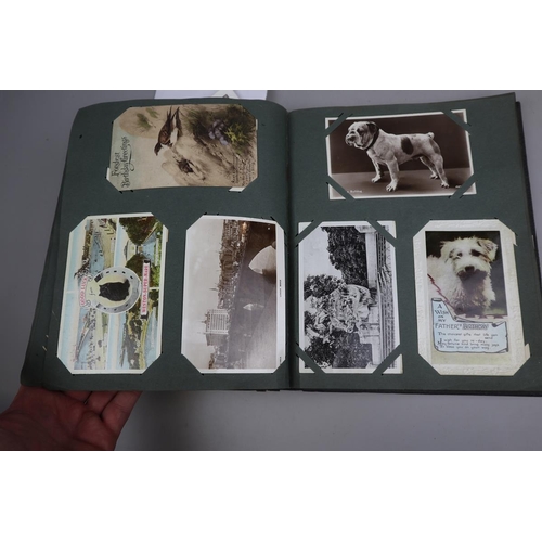 234 - Well populated postcard album