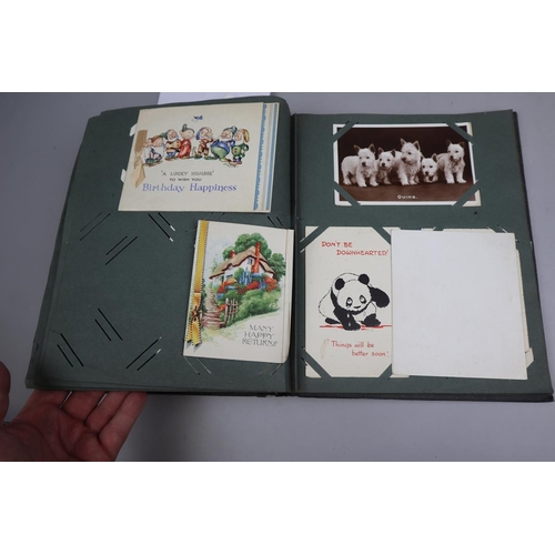 234 - Well populated postcard album