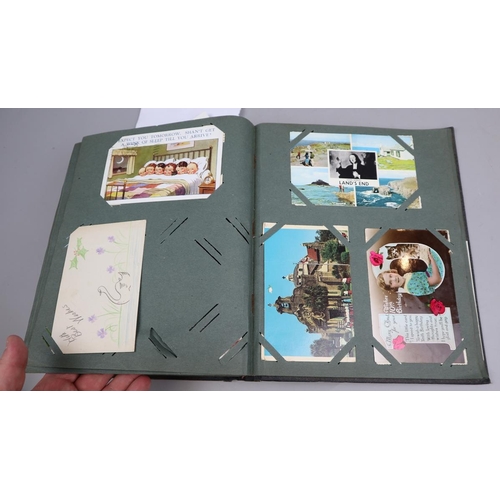 234 - Well populated postcard album