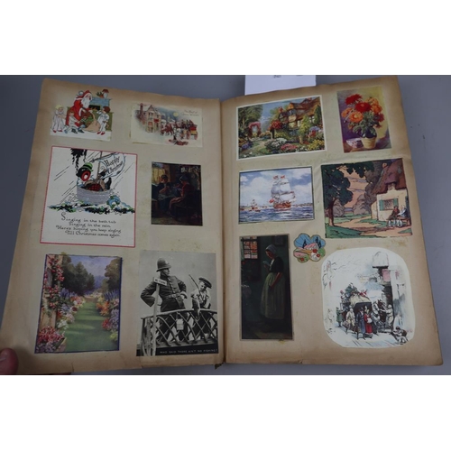 235 - Vintage well populated scrap book