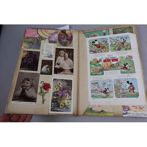 235 - Vintage well populated scrap book