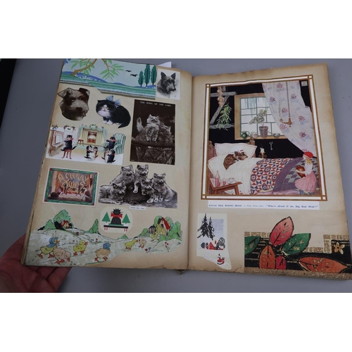 235 - Vintage well populated scrap book