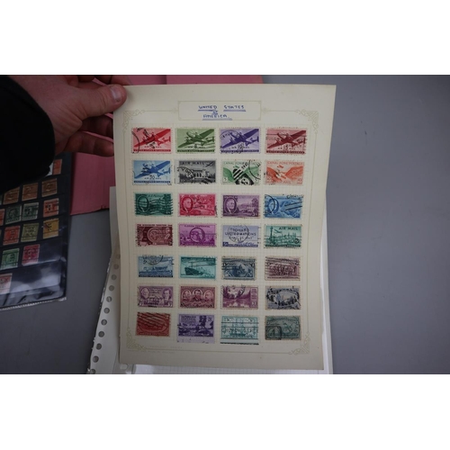 249 - Stamps - USA folder of stamps, covers and pre-cancels