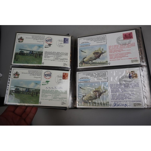 251 - Stamps - Aviation album of RAF museum covers, many signed (80+)