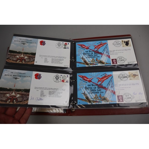 252 - Stamps - Aviation album of RAF museum covers, many signed (68)