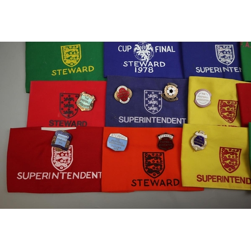 263 - Wembley stewards armbands and badges