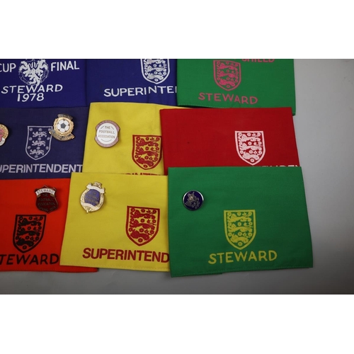 263 - Wembley stewards armbands and badges