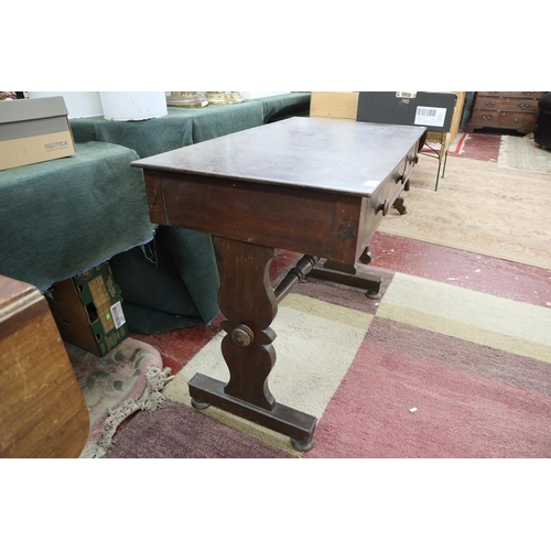 270 - Mahogany serving table with 3 drawers