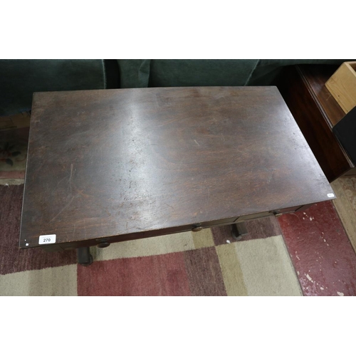 270 - Mahogany serving table with 3 drawers