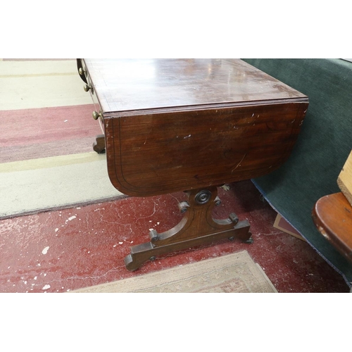 281 - Mahogany sofa table