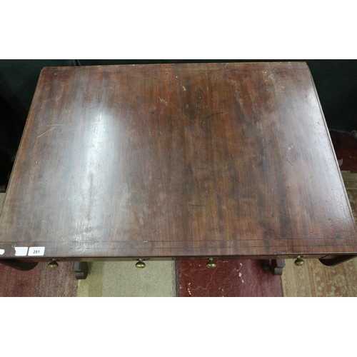 281 - Mahogany sofa table