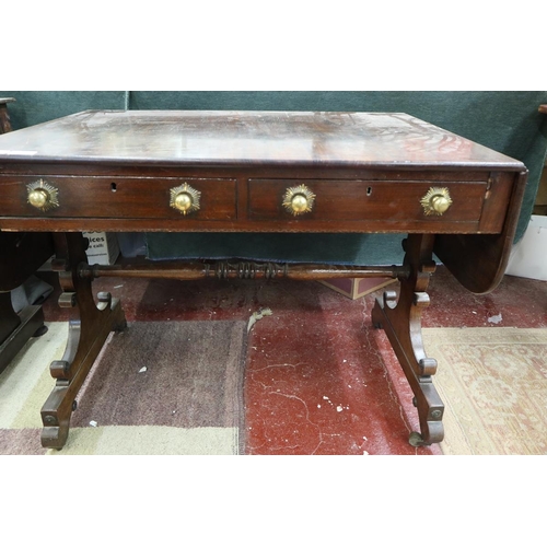 281 - Mahogany sofa table