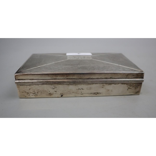 3 - Hallmarked silver cigarette box by Samson and Morden