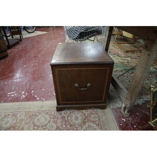 304 - Small inlaid mahogany cupboard