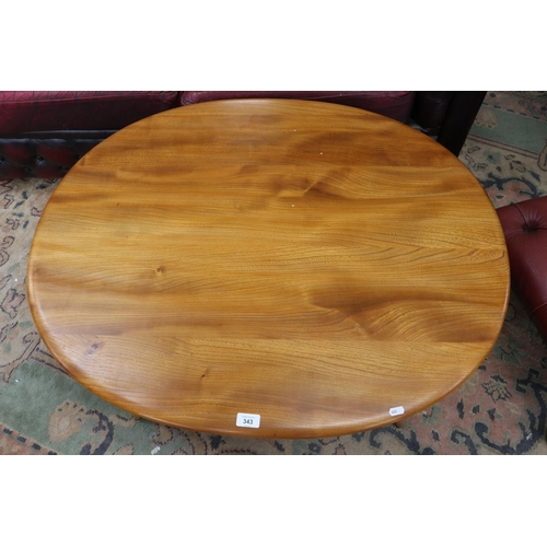 343 - Large Ercol blonde elm coffee table