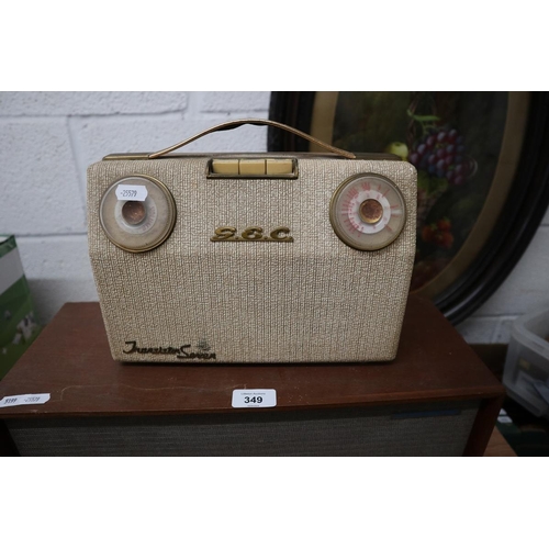 349 - Cossor vintage valve radio & GEC portable radio