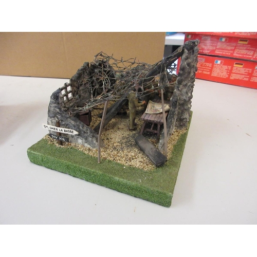 428 - 2 military model dioramas