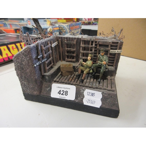 428 - 2 military model dioramas