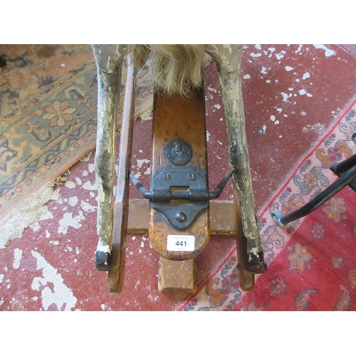 441 - Edwardian rocking horse