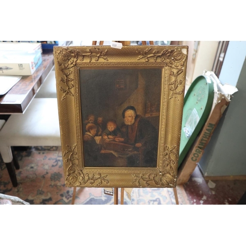 471 - Easel by Windsor and Newton together with gilt framed print