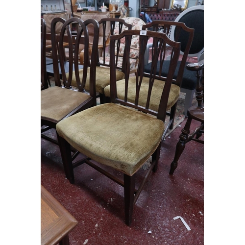 491 - Harlequin set of 8 antique dining chairs