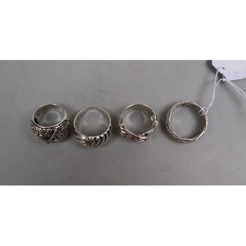 70 - 4 silver rings