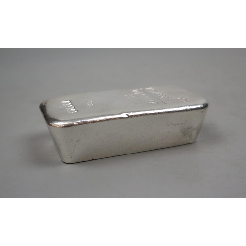 9 - 1kg fine silver bar .999