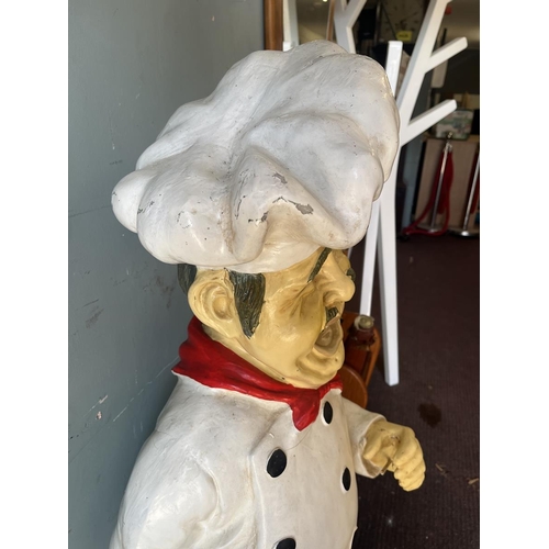 379 - Large chef figure menu holder - Approx height: 130cm