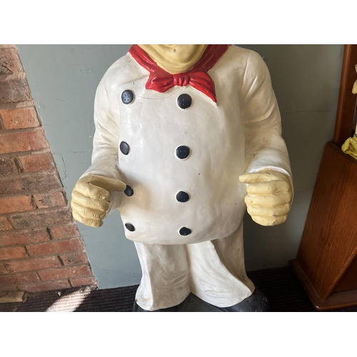 379 - Large chef figure menu holder - Approx height: 130cm