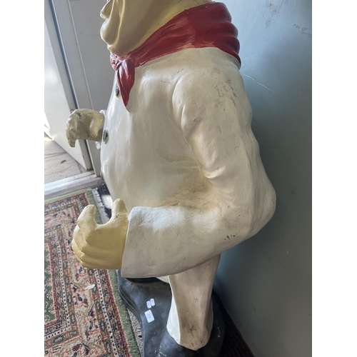 379 - Large chef figure menu holder - Approx height: 130cm