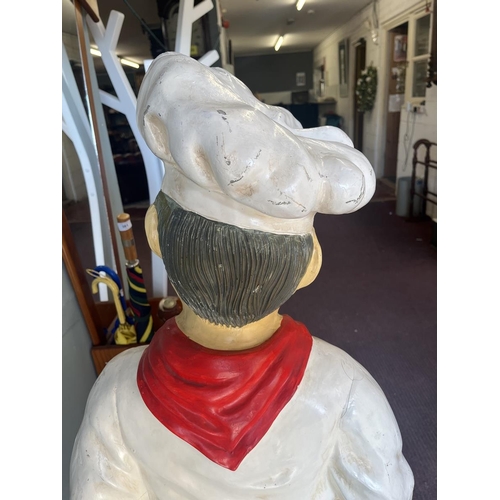 379 - Large chef figure menu holder - Approx height: 130cm