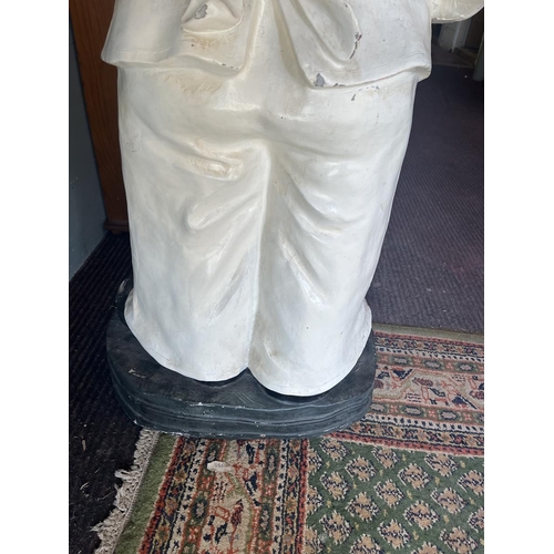 379 - Large chef figure menu holder - Approx height: 130cm