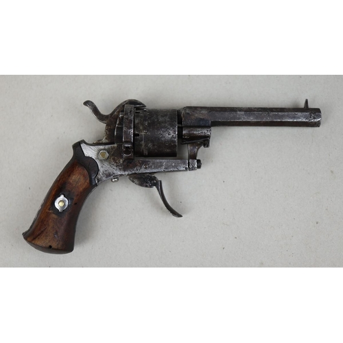 100 - 7mm, Belgian 6-shot pinfire revolver