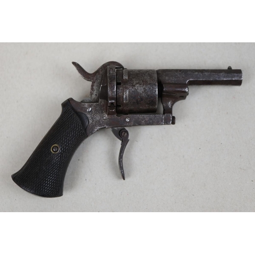 104 - Belgian 6-shot 7mm pinfire revolver