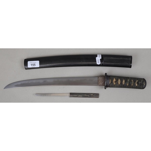 155 - KOTO TANTO 31cm BLADE UMA-NO-HA  MIDARE HAMON JIZO BOSHI MATSUKAWA JIHADA